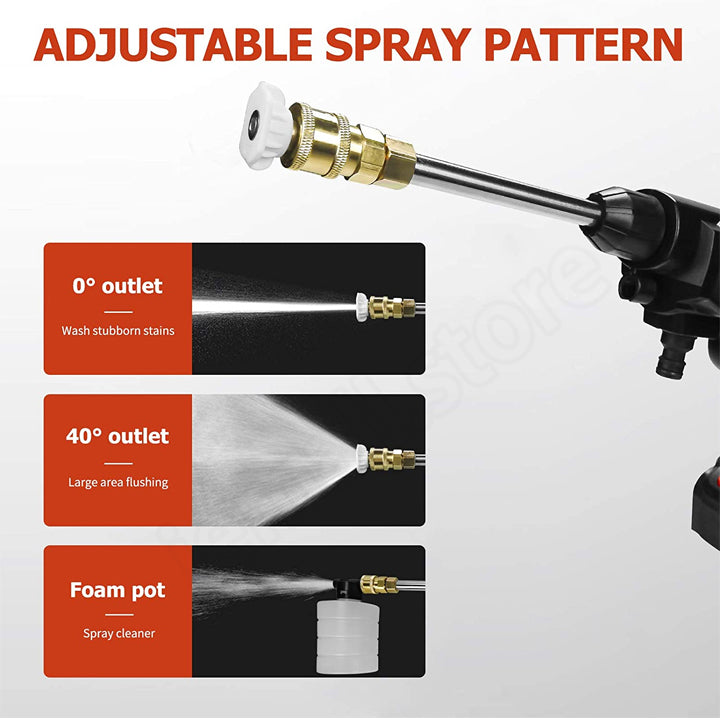 Portable Power Washer with Rechargeable Batteries for Outdoor Use