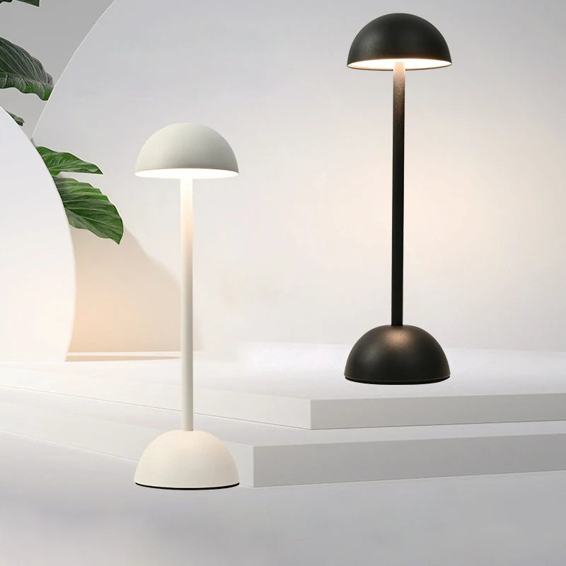 Cordless Nordic Minimalist Table Lamp with Customizable Lighting – Rechargeable Iron Design 1