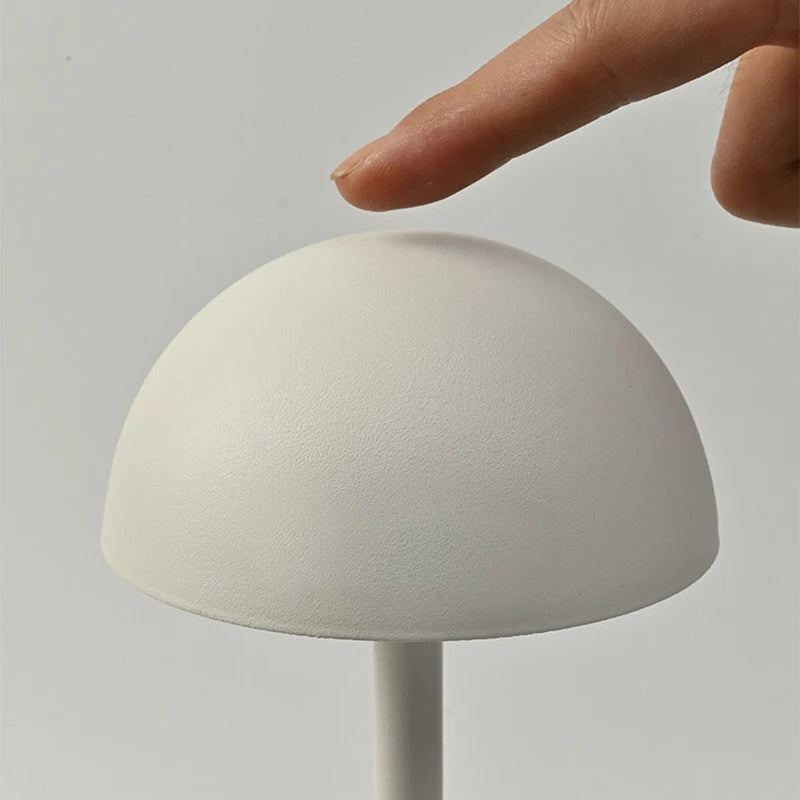 Cordless Nordic Minimalist Table Lamp with Customizable Lighting – Rechargeable Iron Design 5