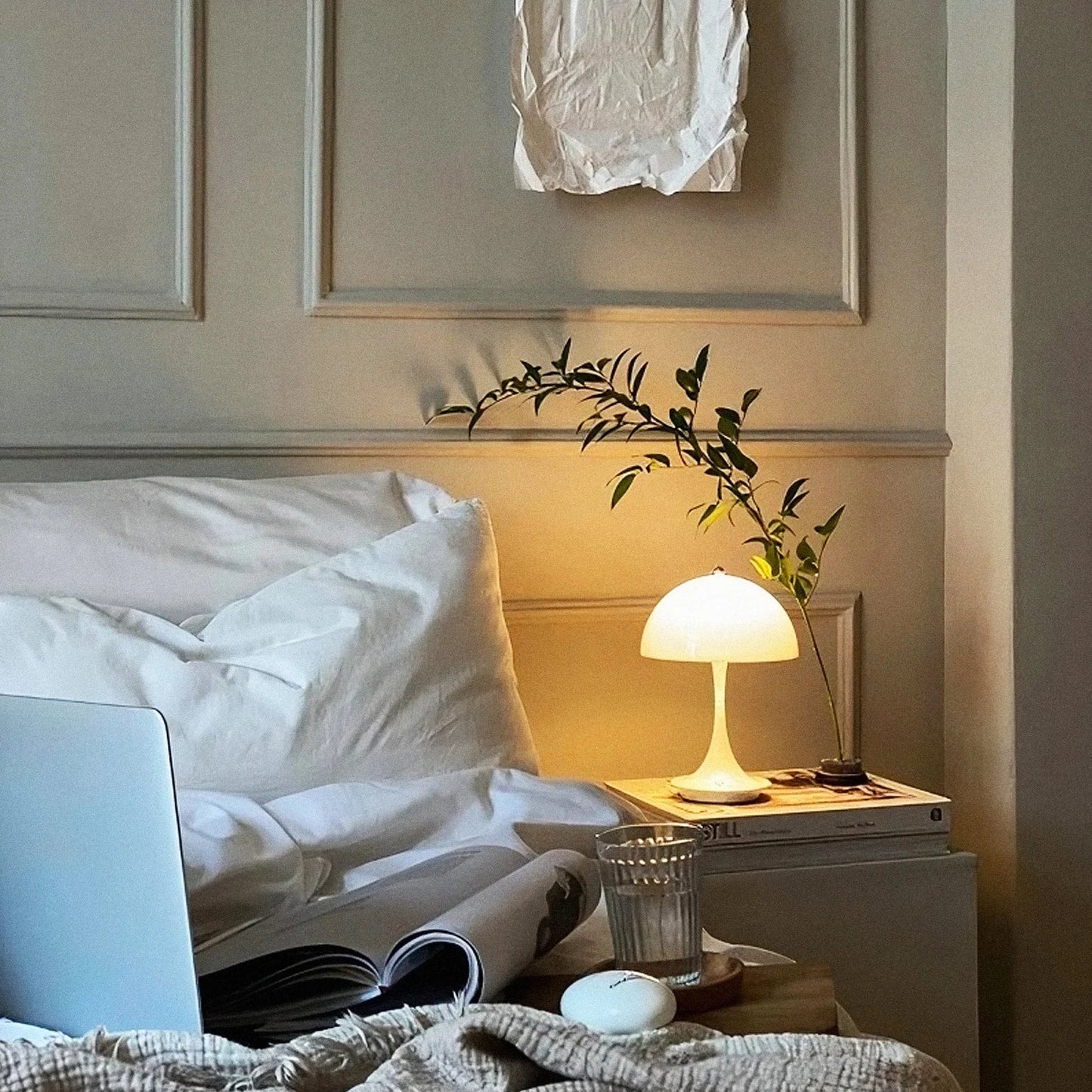 Cordless Touch Control LED Bedside Lamp – Premium Aluminum Design with Dimming, USB Rechargeable, Wireless Convenience 5