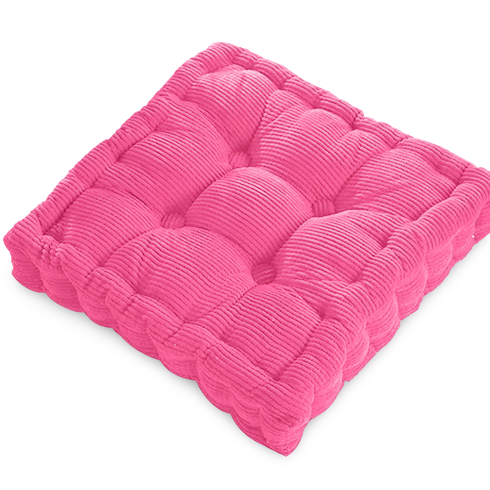 Corduroy Floor Pillow – Stylish 40x40 cm Meditation Cushion for Yoga and Relaxation, Durable Cotton Design 7