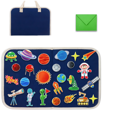 Fun Learning Board with Soft Felt Toys for Kids