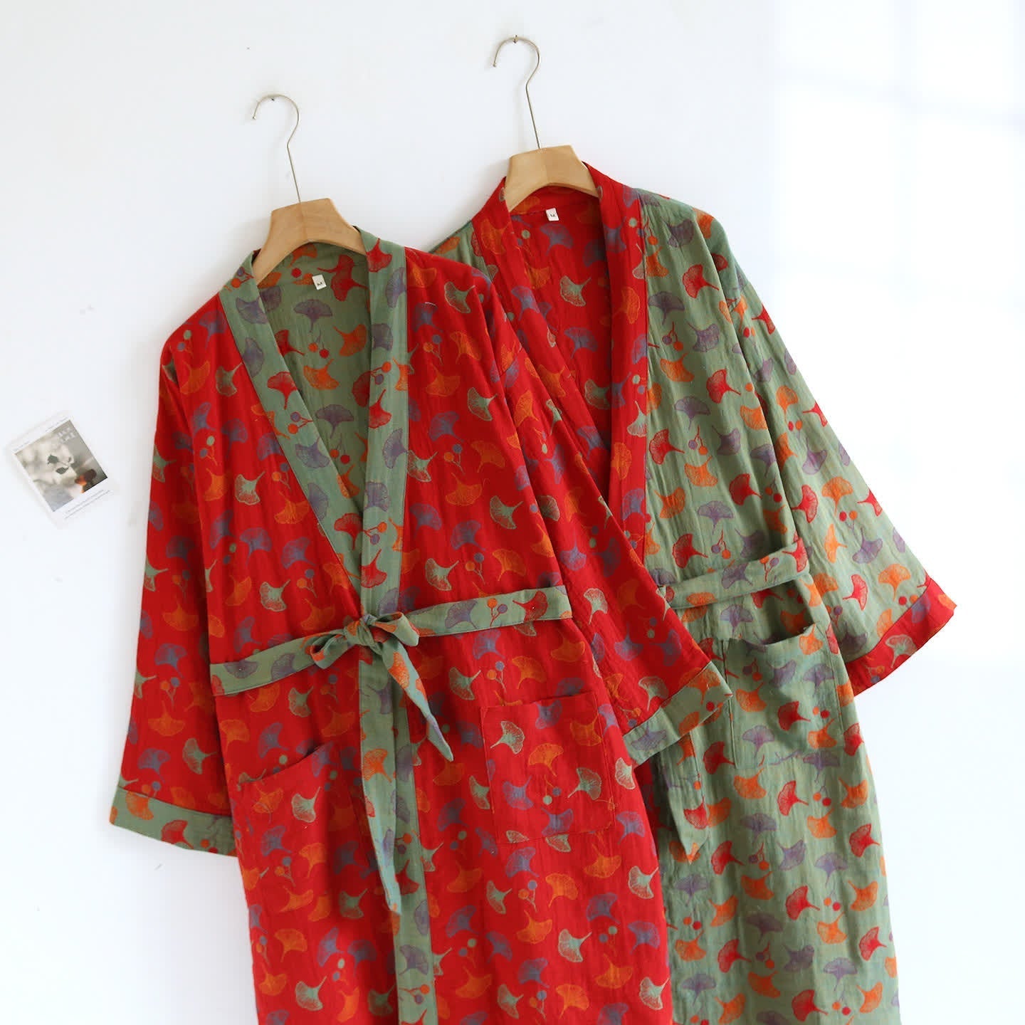 Cozy Floral Bath Robe, Lightweight and Absorbent