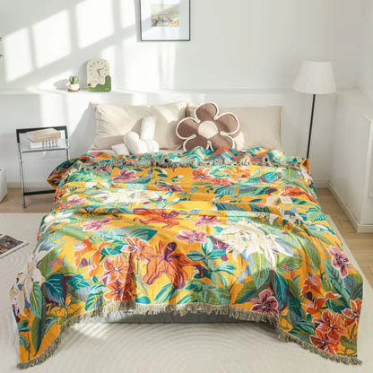 Cozy Tropical Throw Blanket 79x90.5 inches - Halri