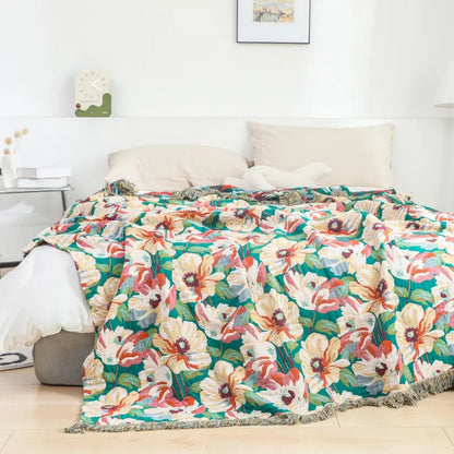 Soft Floral Throw Blanket Large 79x90.5 - Halri