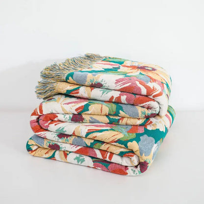 Soft Floral Throw Blanket Large 79x90.5