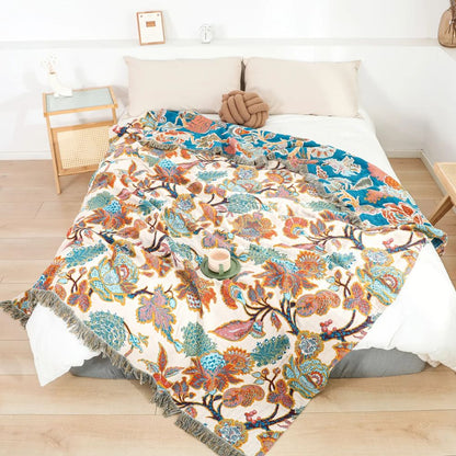 Soft Floral Throw Blanket for All Seasons - Halri