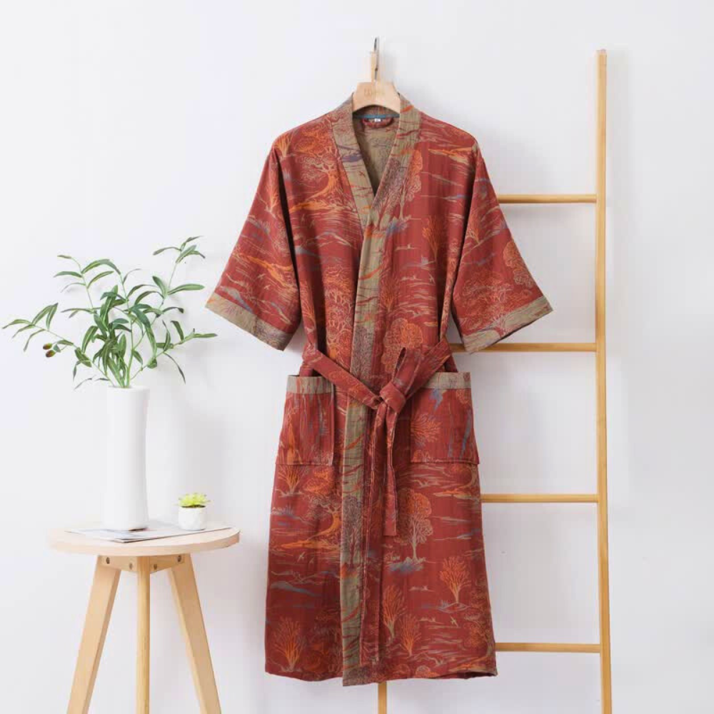 Soft Breathable Women's Kimono Bath Robe