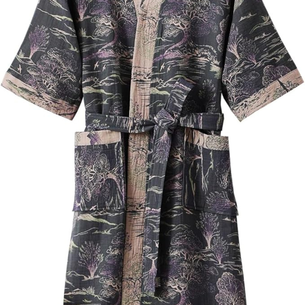 Soft Breathable Women's Kimono Bath Robe
