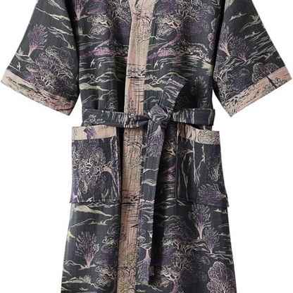 Soft Breathable Women's Kimono Bath Robe
