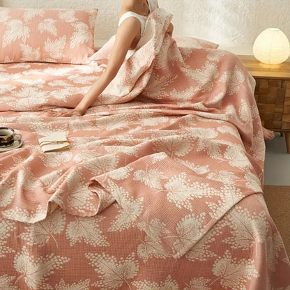 Soft Floral Throw Blanket
