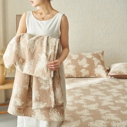 Soft Floral Throw Blanket