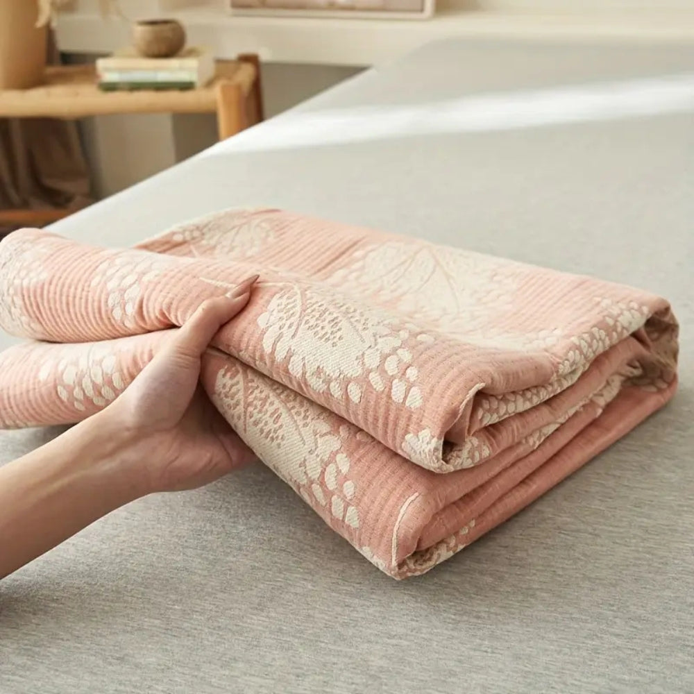 Soft Floral Throw Blanket