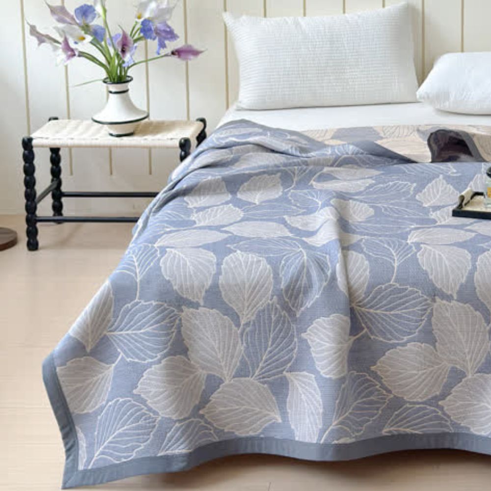 Soft 3 Layer Mulberry Leaf Blanket Throw