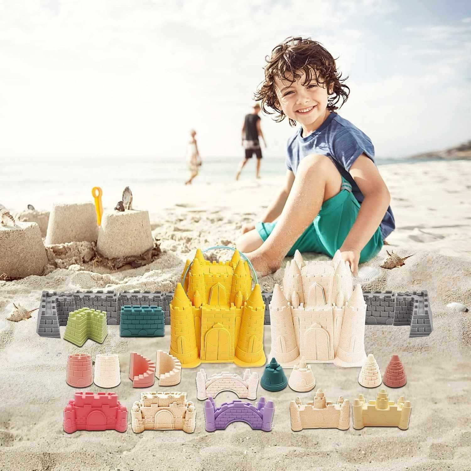 Creative Beach Sand Toy Set with Durable and Portable, Safe Fun for Ages 3+
