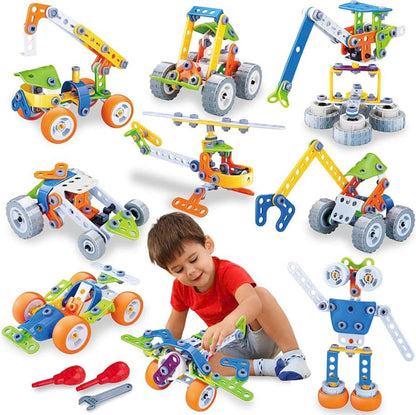 Fun Kids Building Blocks Set with Storage - Halri