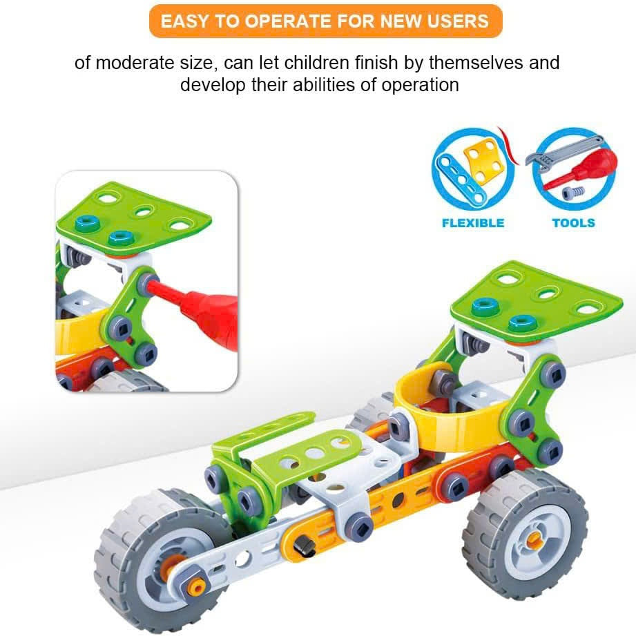 Creative Builder Playset – Educational Construction Toy with Storage Box, Easy Assembly, Safe for Kids Ages 3+