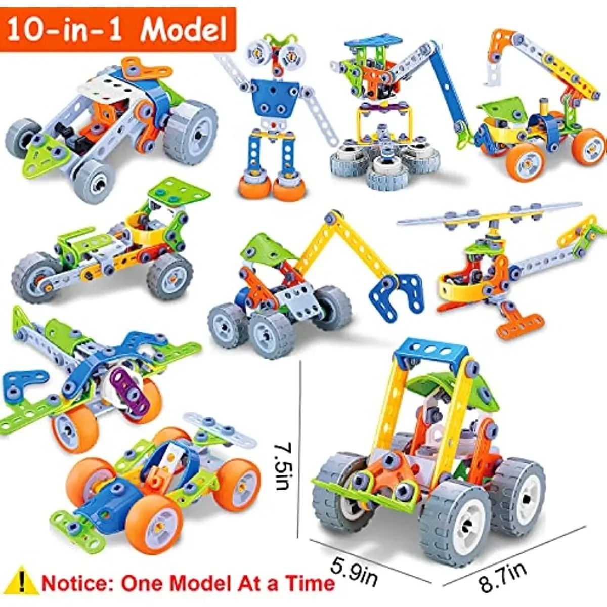 Creative Builder Playset – Educational Construction Toy with Storage Box, Easy Assembly, Safe for Kids Ages 3+