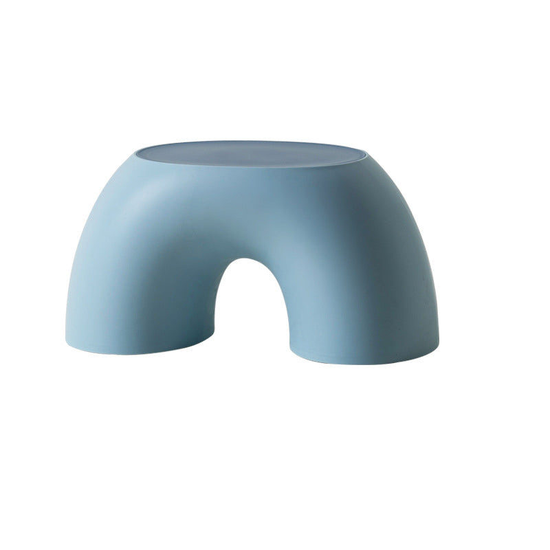 Creative Rainbow Footstool Ottoman for Living Room and Bedroom – Lightweight, Armless, Stackable Seating 9
