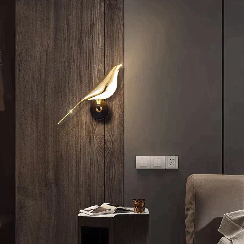 Bright Feather LED Bird Light Fixture