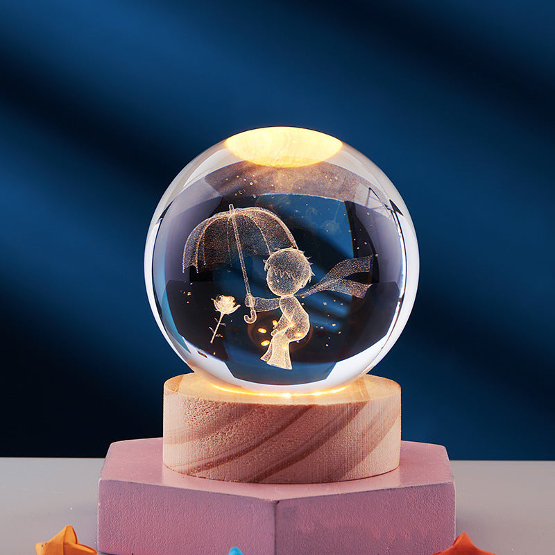 Colorful 3D LED Night Light with Cosmic Effect