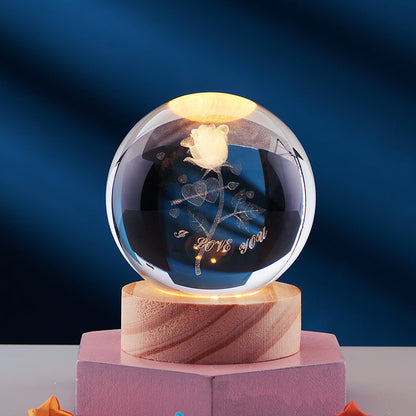 Colorful 3D LED Night Light with Cosmic Effect