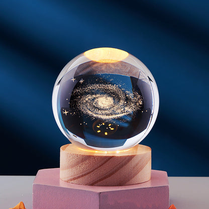 Colorful 3D LED Night Light with Cosmic Effect
