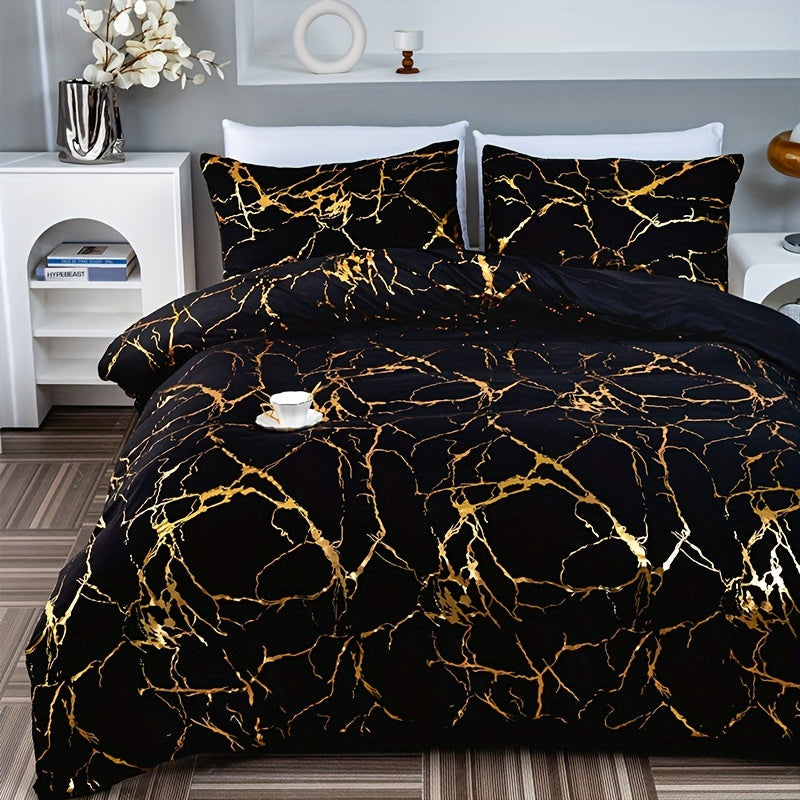 Soft Marble Pattern Bed Duvet Cover