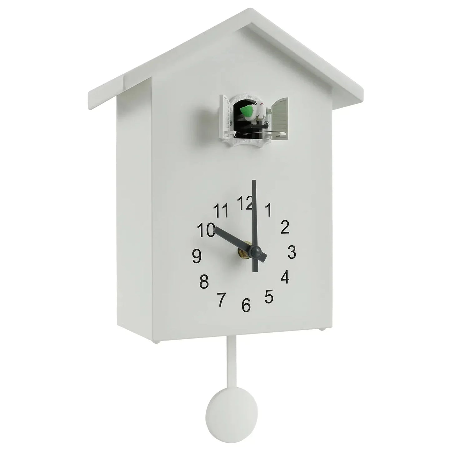 Traditional Wooden Cuckoo Clock with Pendulum and Bird