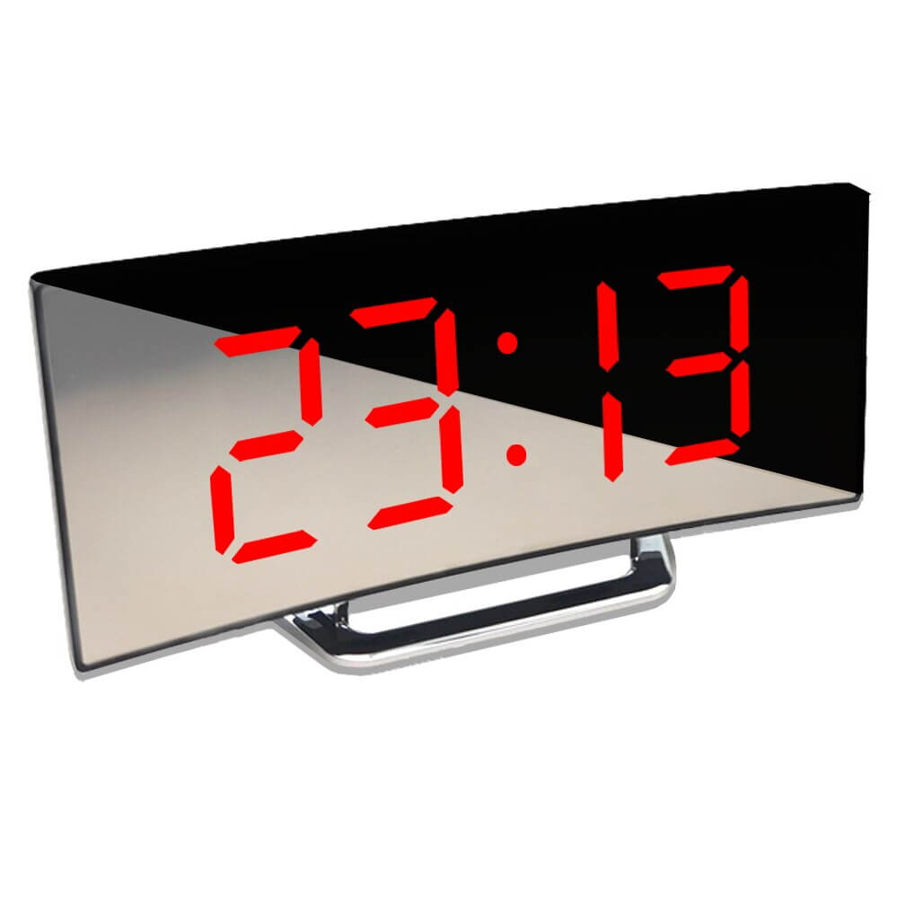 Compact LED Digital Clock with Dimmable Light - Halri