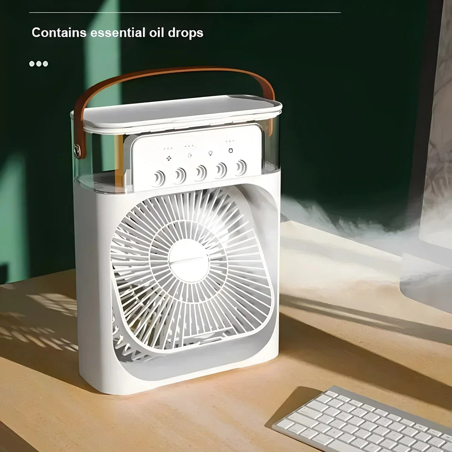 Compact 3-In-1 Air Cooler And Humidifier Fan