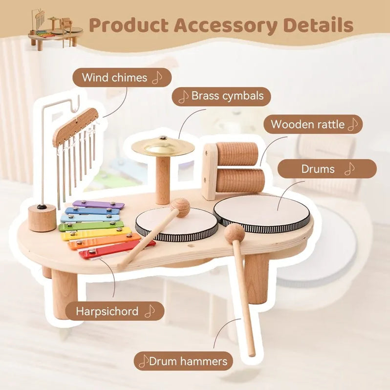 Kids Wooden Music Center