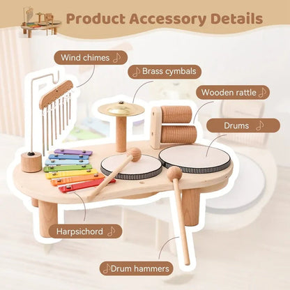 Kids Wooden Music Center