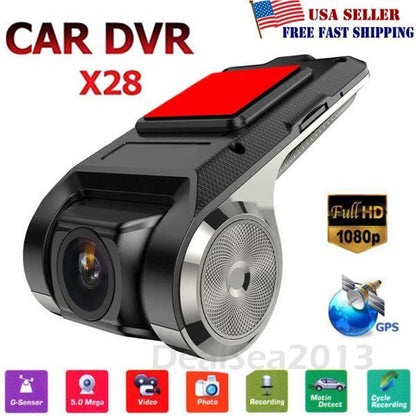 Dual Lens HD Car Dashboard Camera Front Rear View