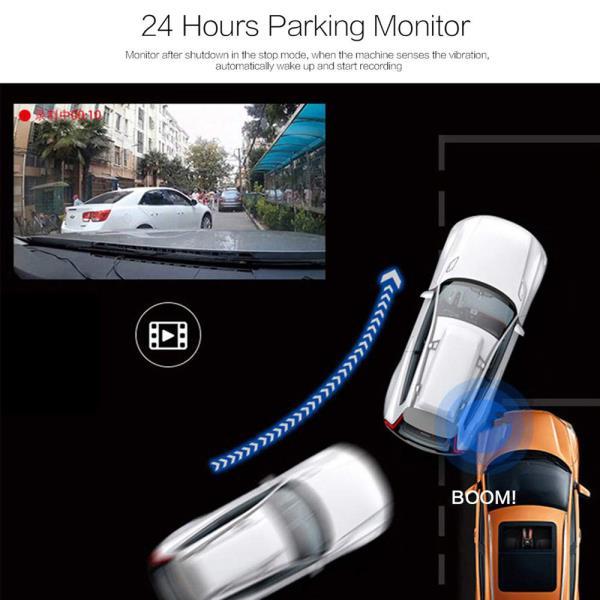 Dual Lens HD Car Dashboard Camera Front Rear View