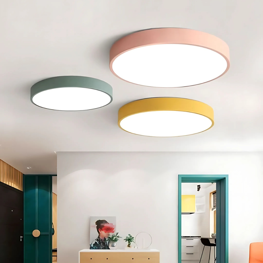 Rustic Wood Modern LED Ceiling Light - Halri