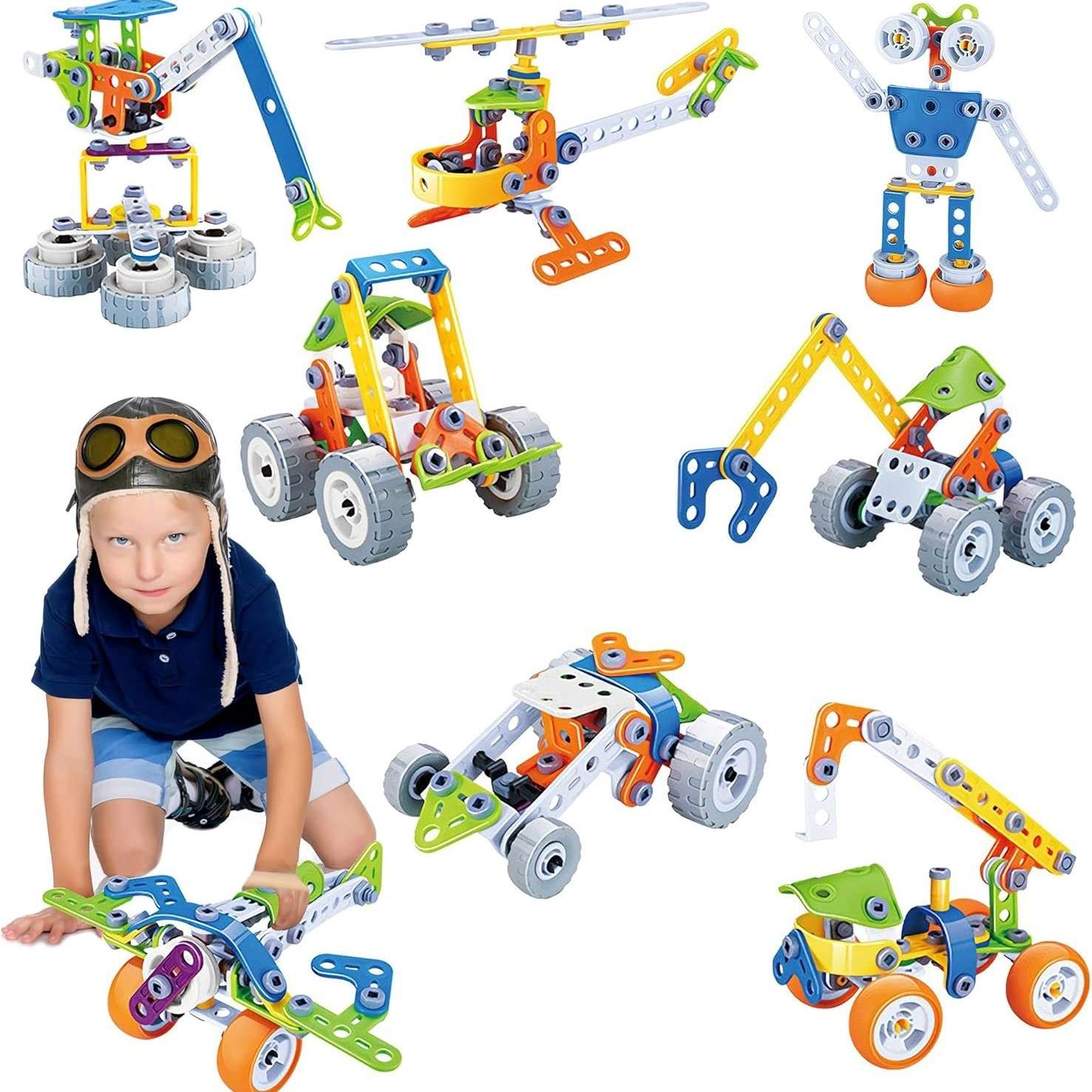 Fun Creative Building Blocks Toy Set for Kids Ages 3+ - Halri