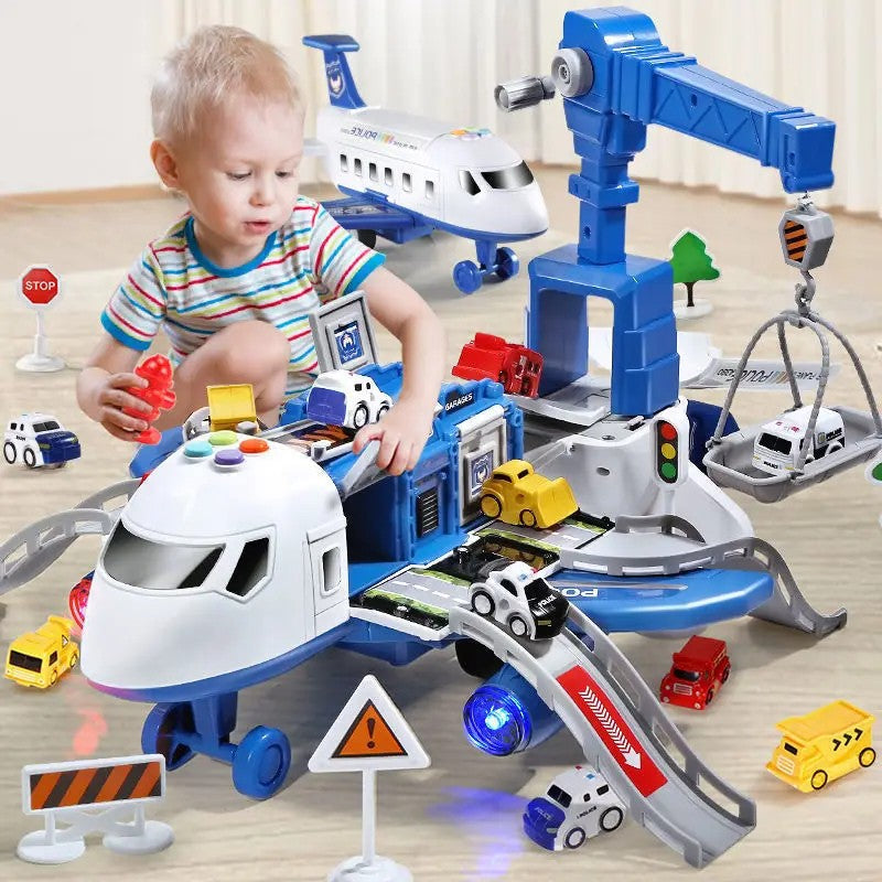 Fun Kids Airplane Playset with Lights and Sounds - Halri