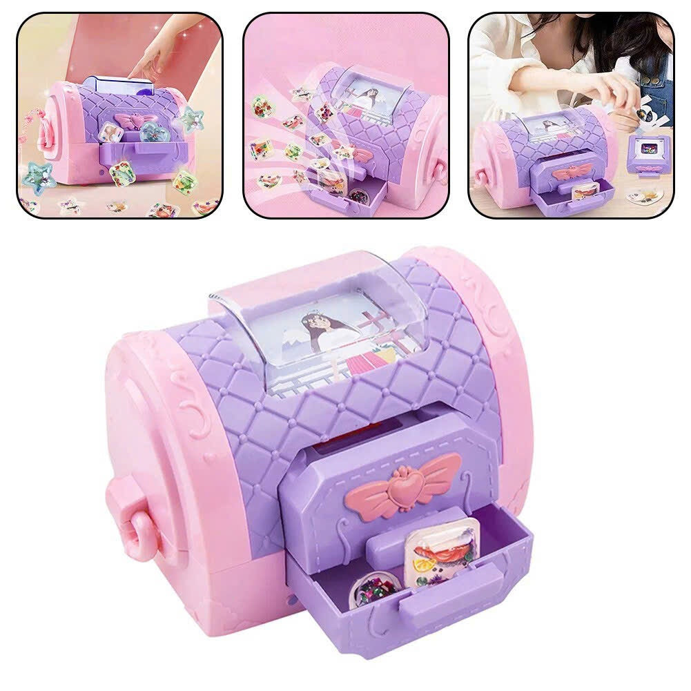 DIY Sticker Maker – Create Your Own 3D Stickers Toy Kit with Strap, No Batteries Required, Safe for Ages 3+