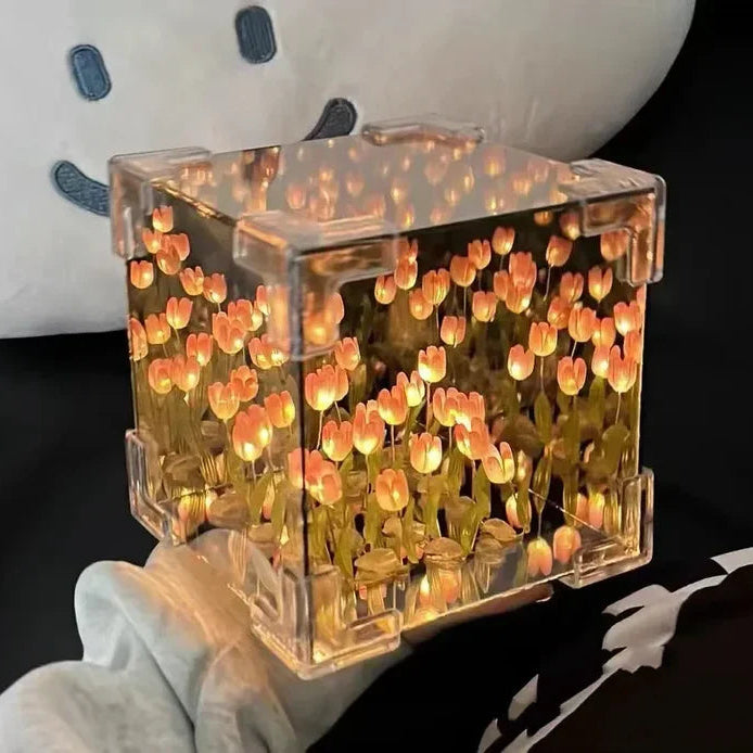 DIY Tulip Lamp with Soft Lighting – Elegant Design for Stress Relief and Relaxation, Perfect Home Decor and Unique Gift Idea 1