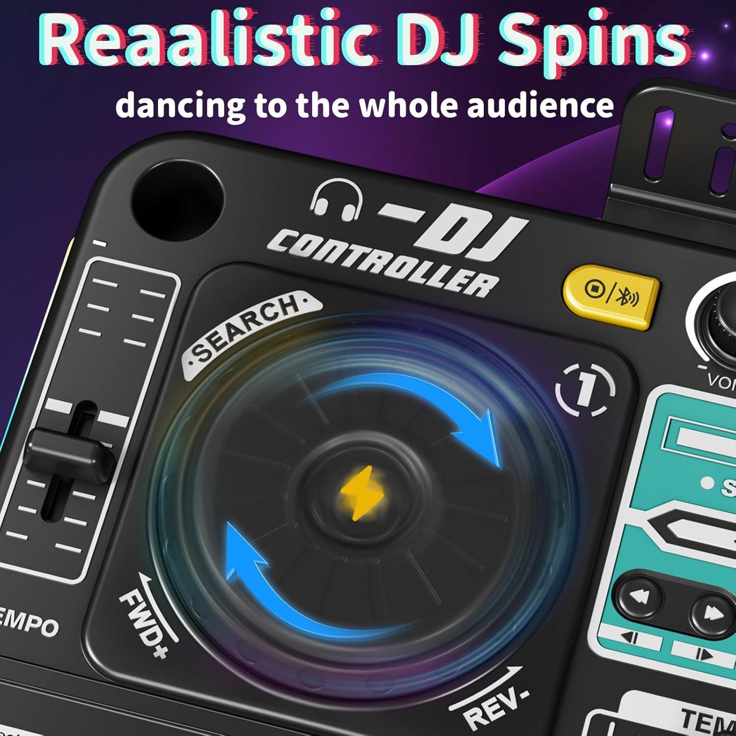 DJ Mixer Pretend Play Toy – Musical Instrument Learning Toy for Kids Creativity