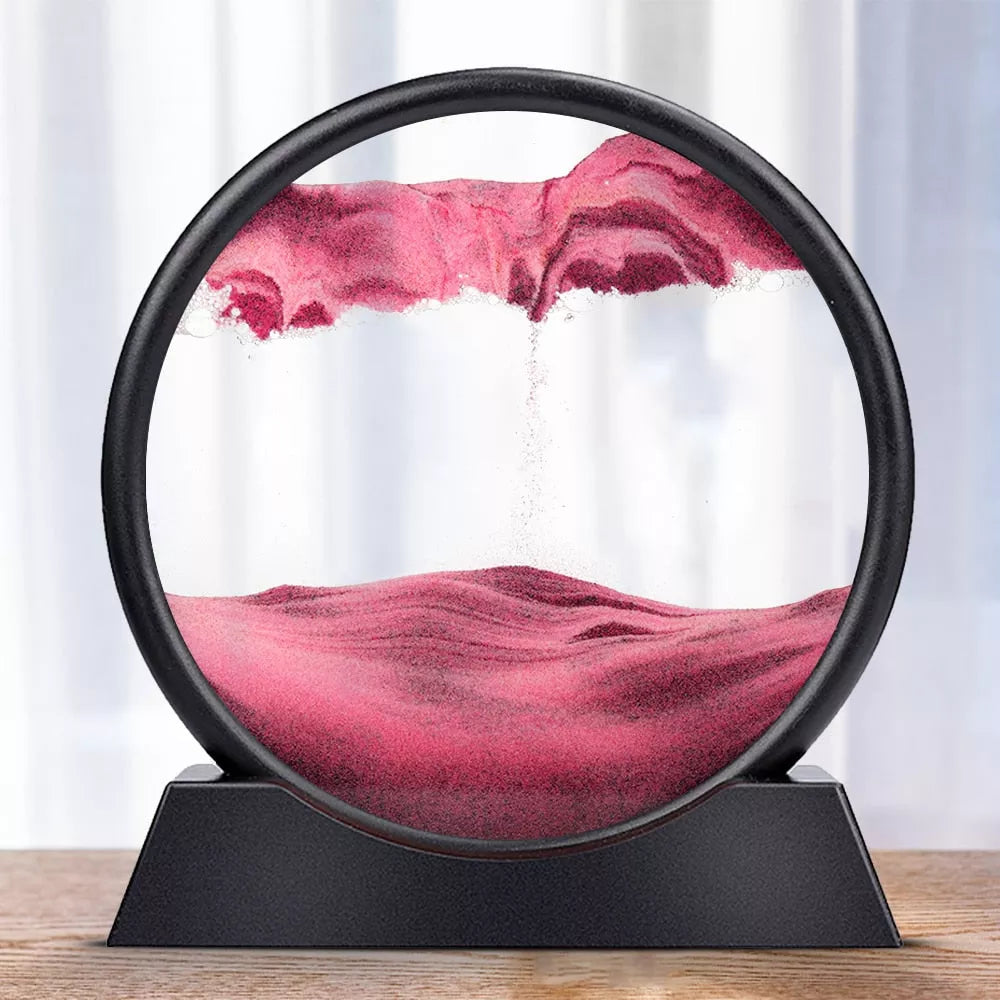Colorful 3D Sand Timer Ocean Landscape