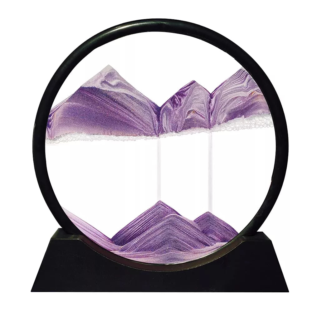Colorful 3D Sand Timer Ocean Landscape