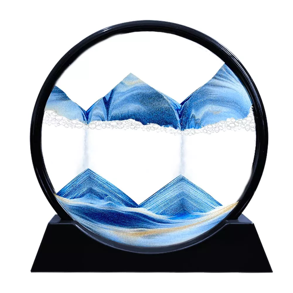 Colorful 3D Sand Timer Ocean Landscape