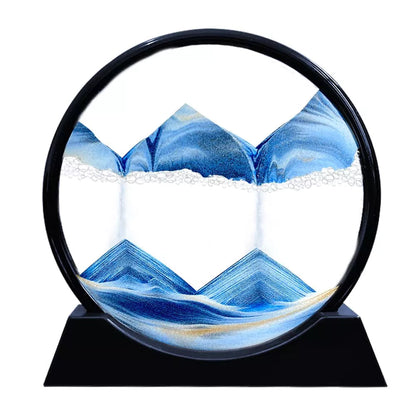 Colorful 3D Sand Timer Ocean Landscape