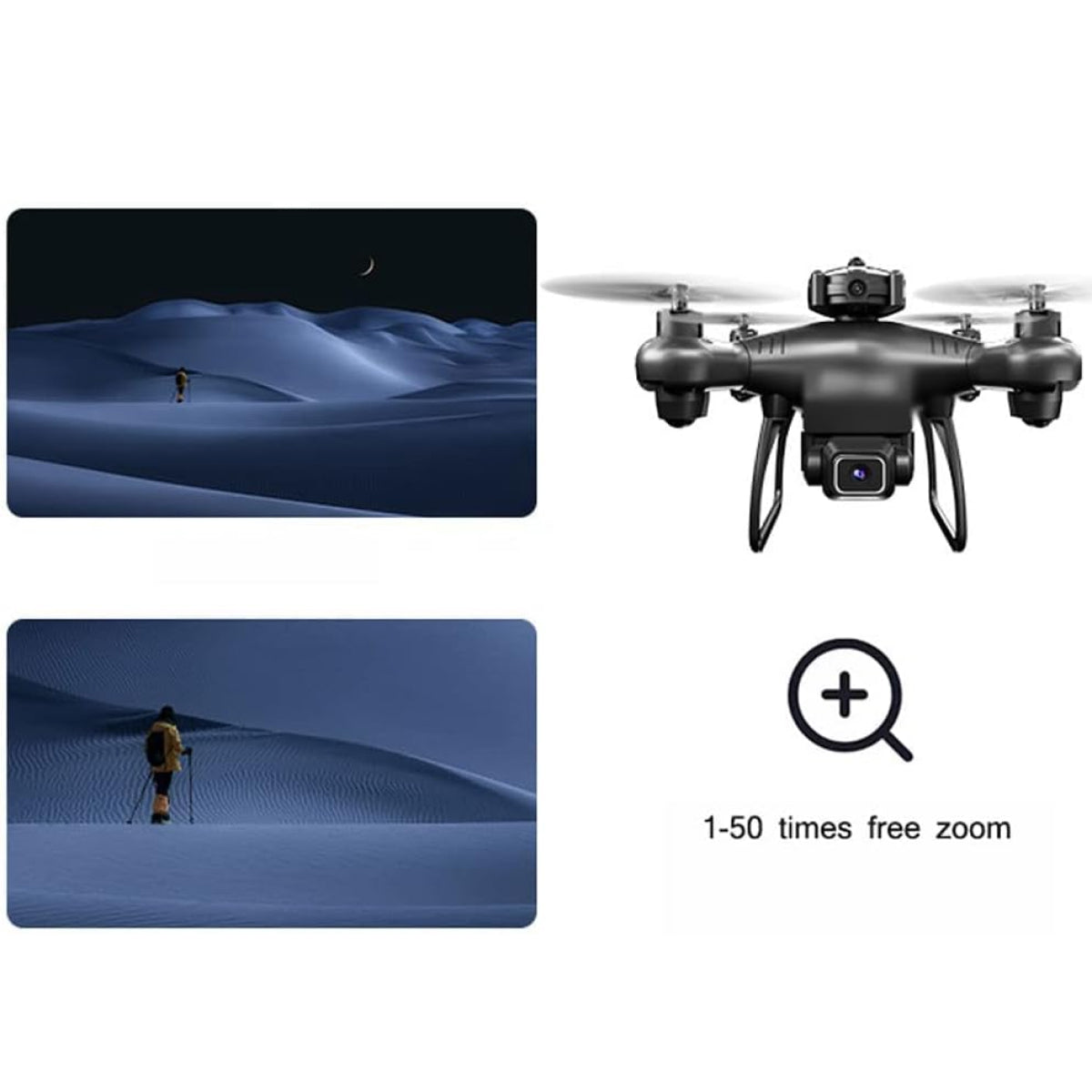 4K Dual Camera GPS Drone for Winter Sports Action