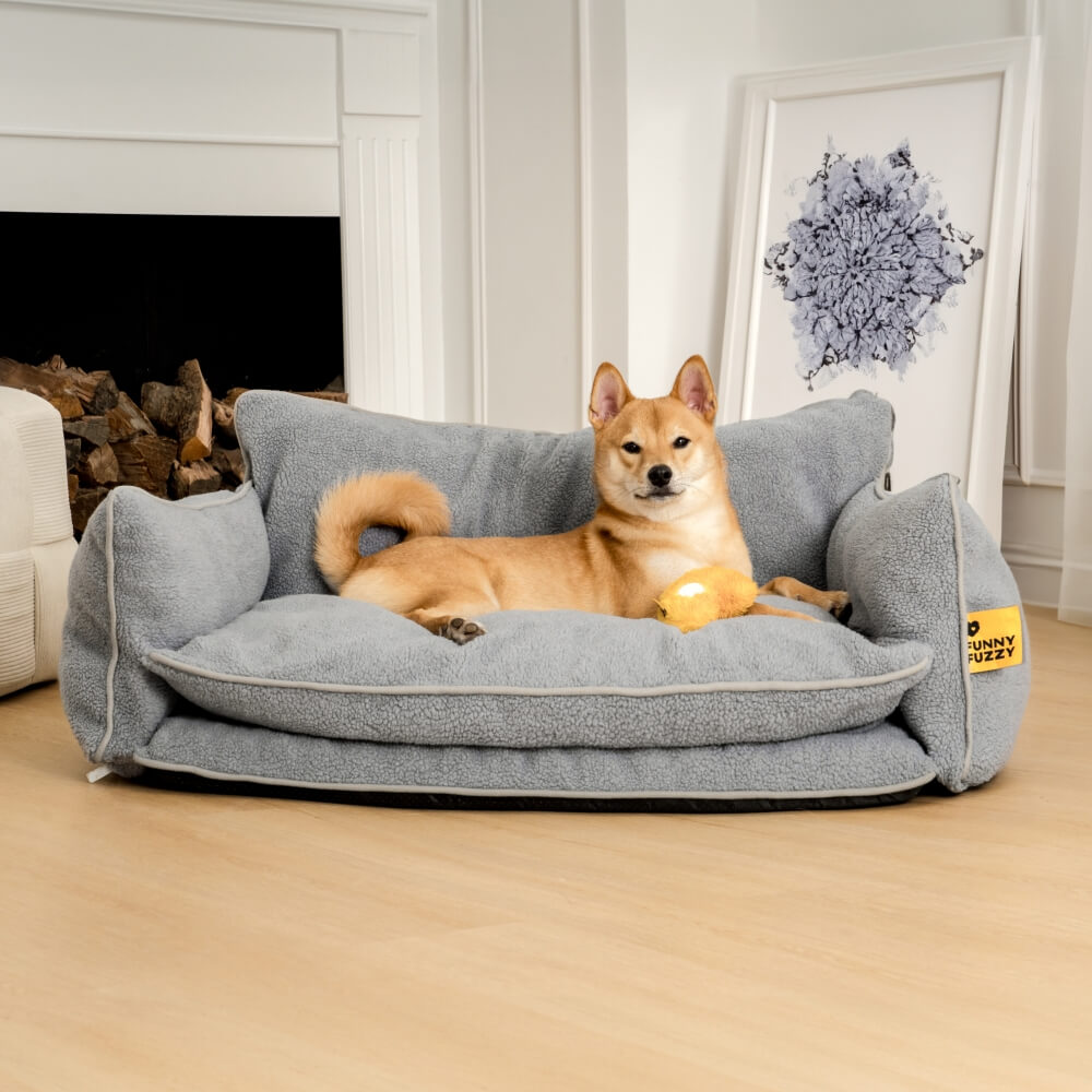 Plush Pet Fleece Couch Bed