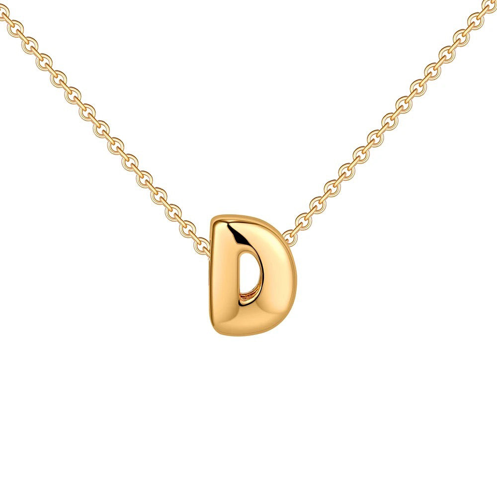 Delicate Script Monogram Initial Necklace