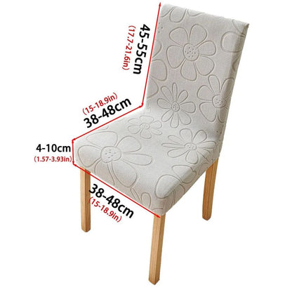 Elastic Floral Chair Slipcover