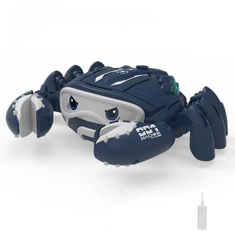 Dancing LED Crab Toy With Water Spray, Sound Effects, Lifelike Movement, Realistic Design for Ages 3+
